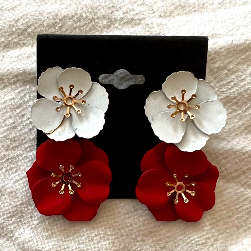MODCLOTH So Totally Blossom Floral Earrings